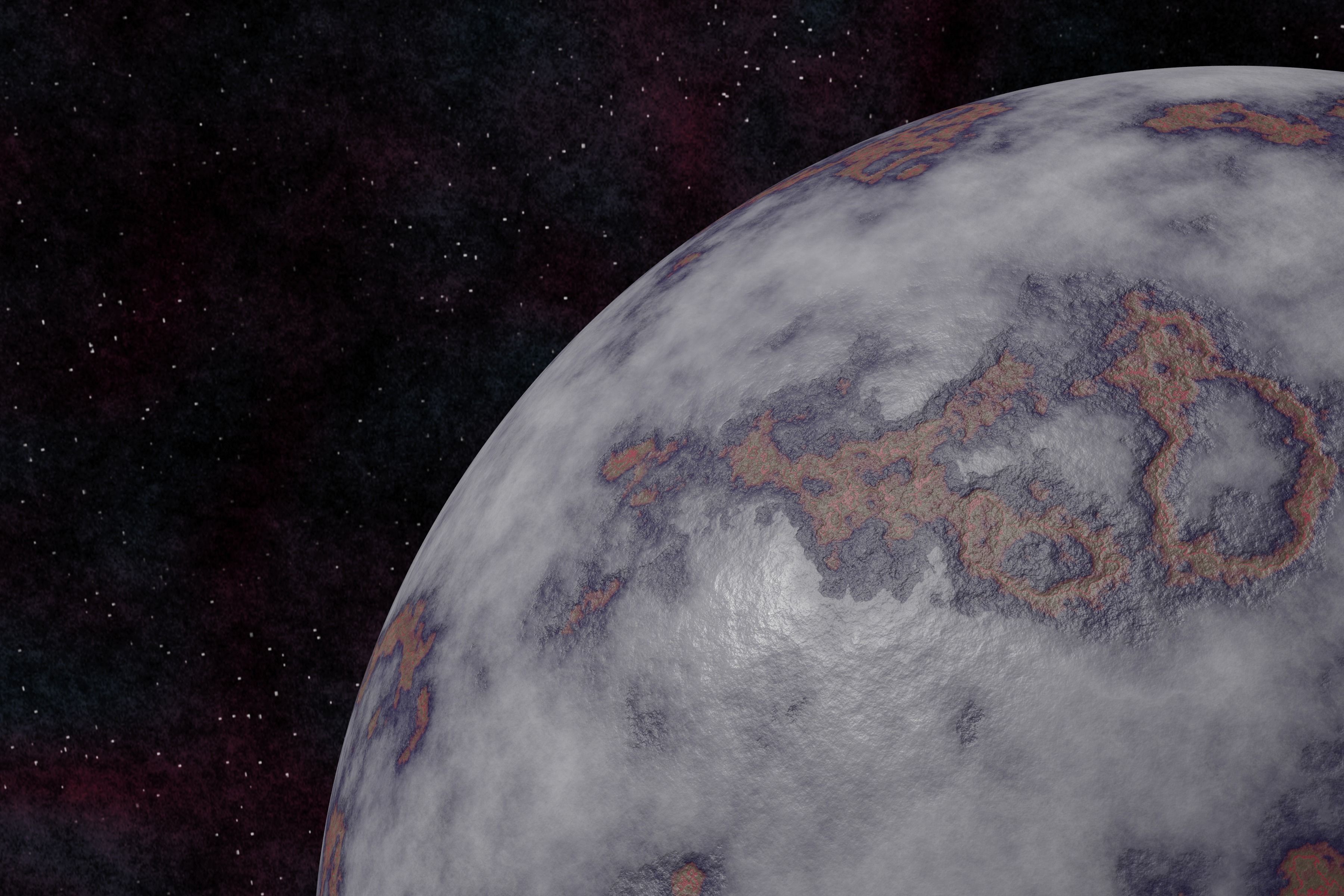 Ice planet 008-alfa Low-poly 3D model_1