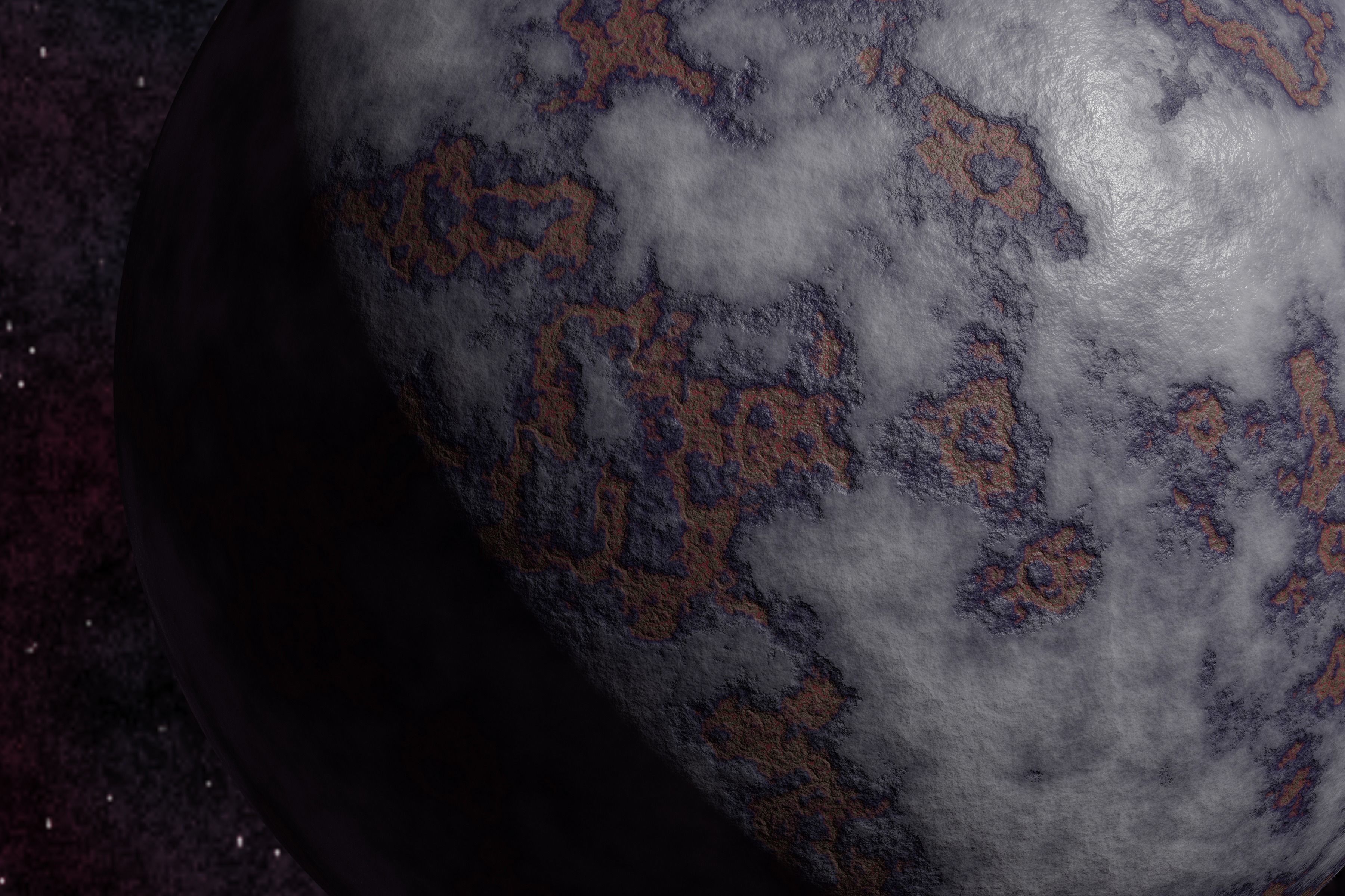 Ice planet 008-alfa Low-poly 3D model_5