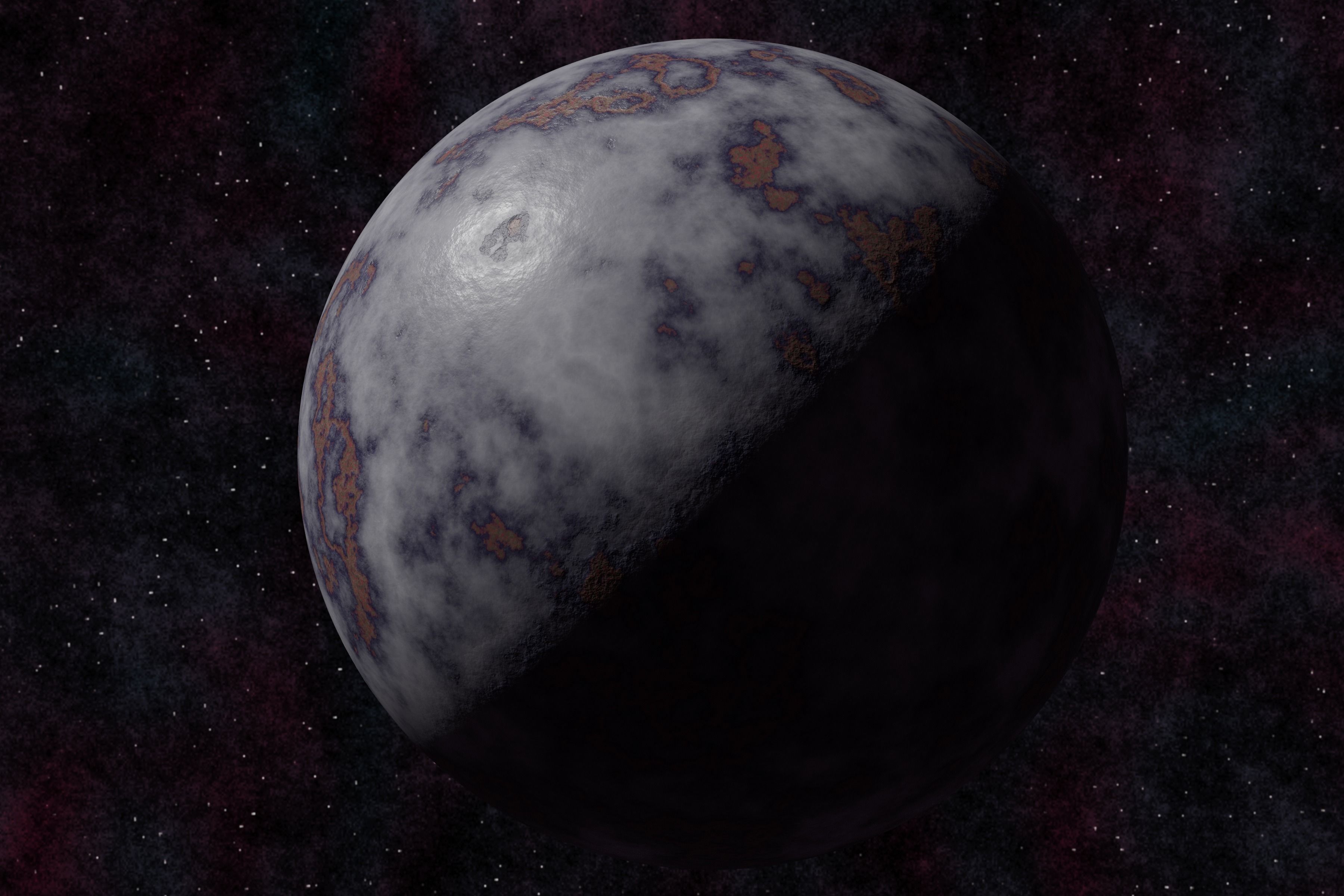 Ice planet 008-alfa Low-poly 3D model_7