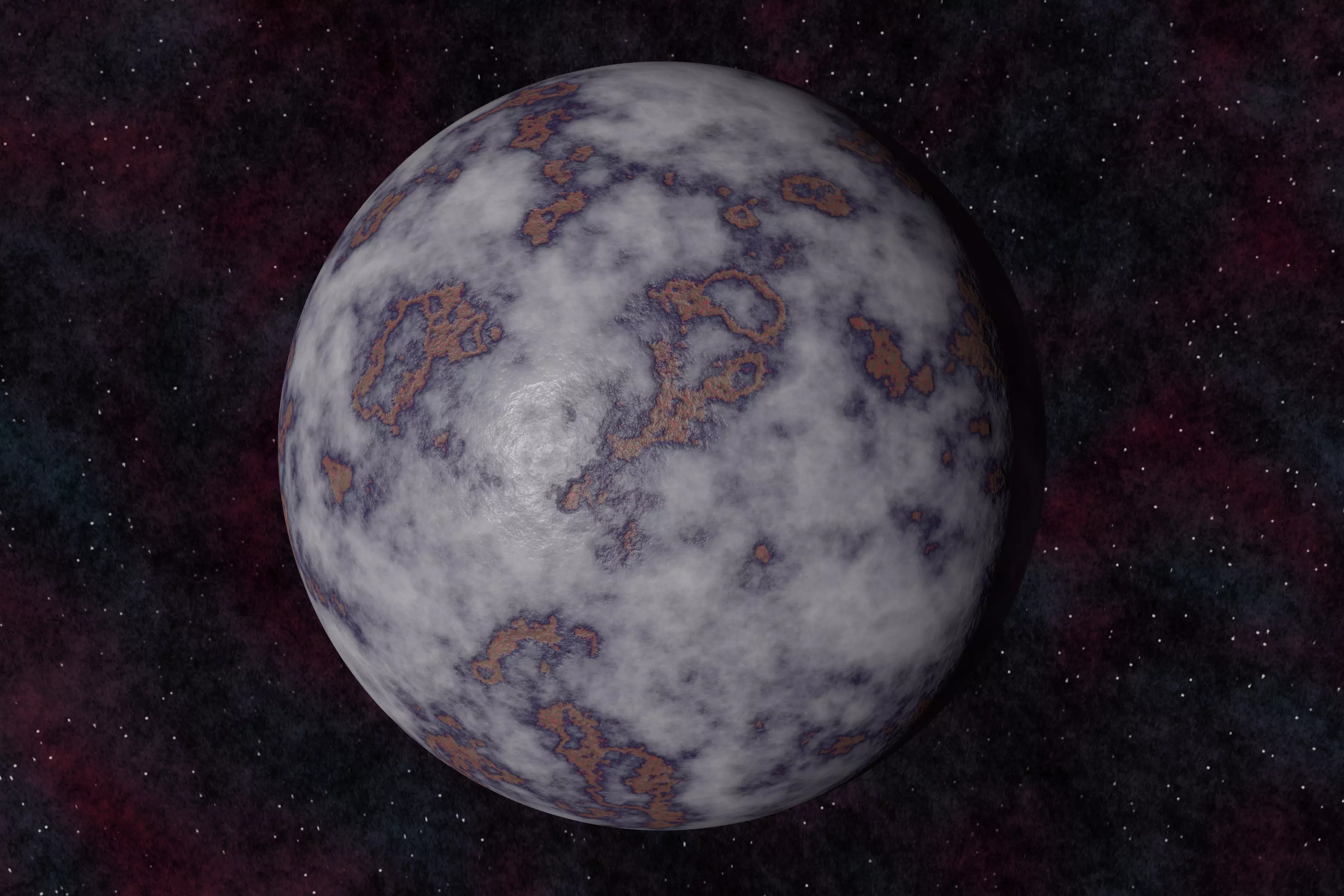 Ice planet 008-alfa Low-poly 3D model_0