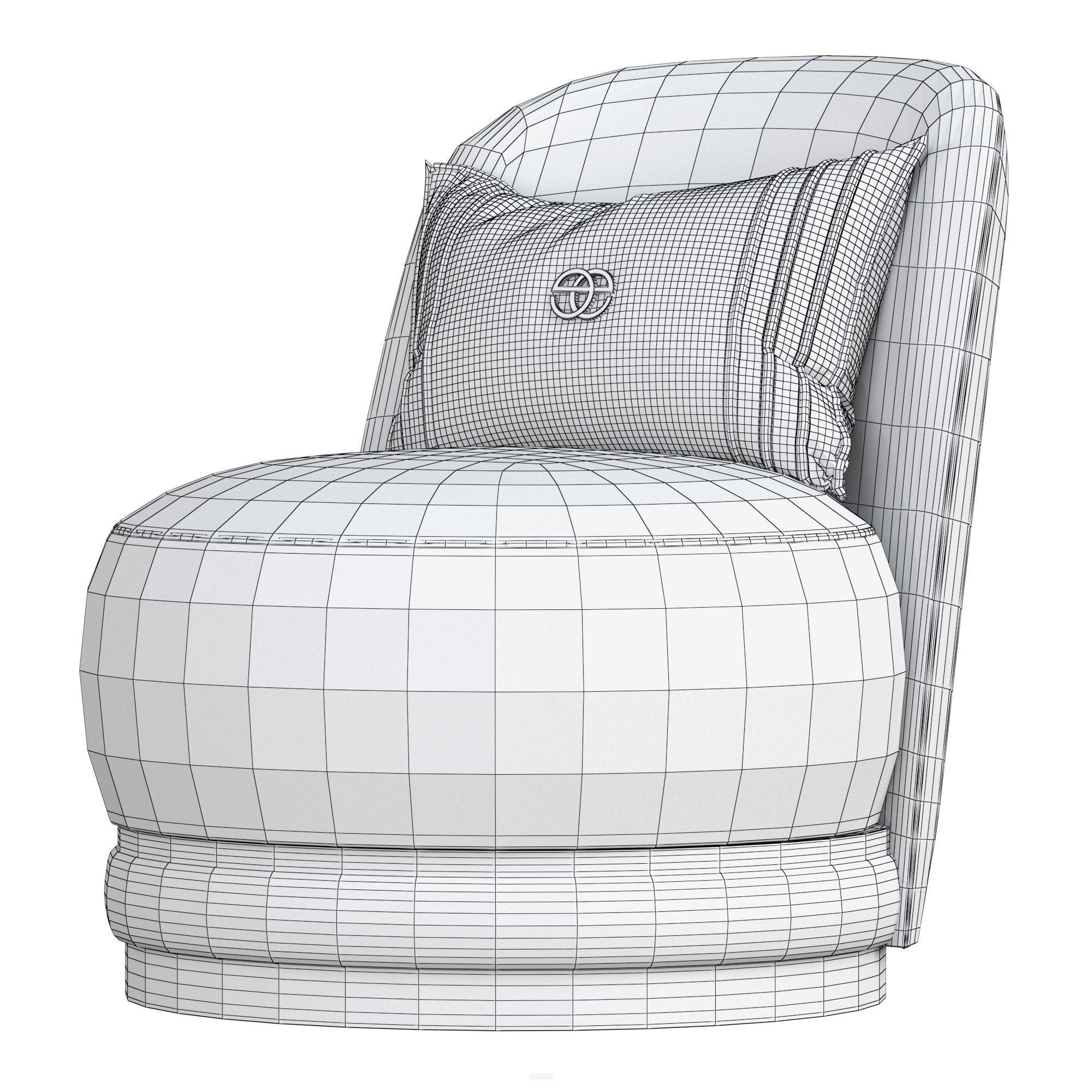 Perla Berjer Armchair 3D model_6