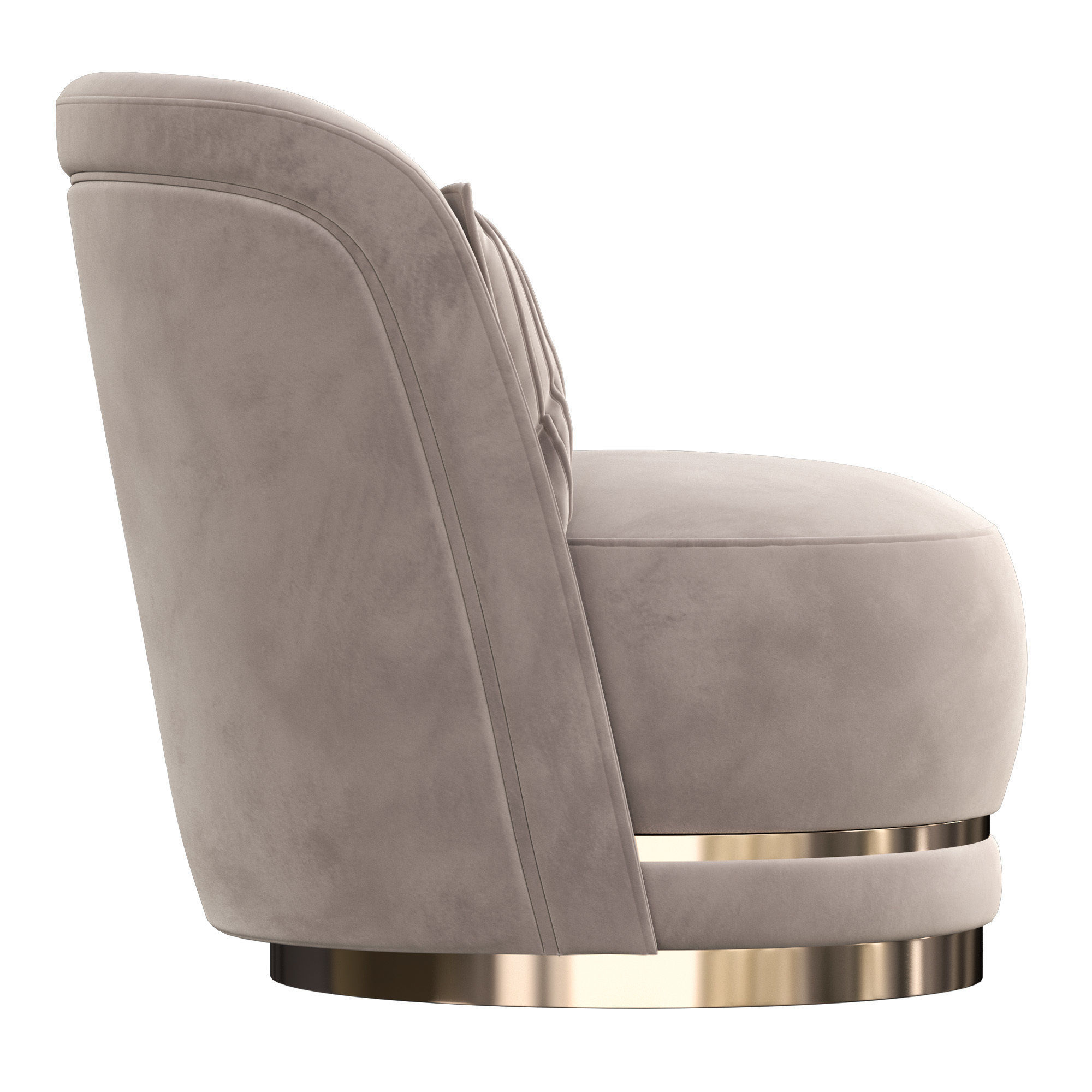 Perla Berjer Armchair 3D model_4