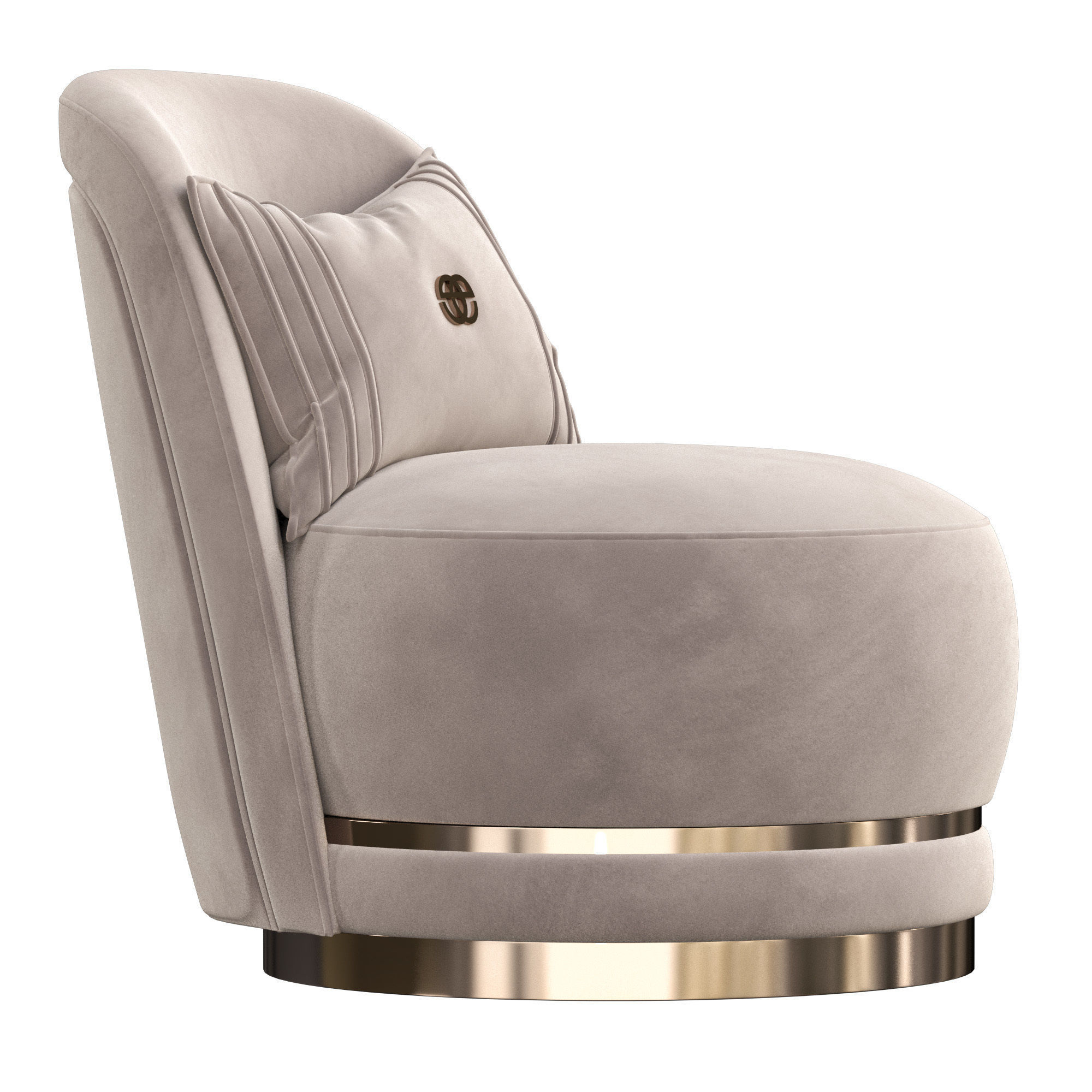 Perla Berjer Armchair 3D model_3