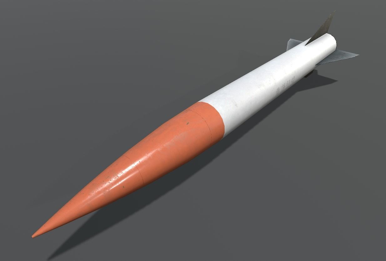 Ching Feng Missile  Low-poly 3D model_1