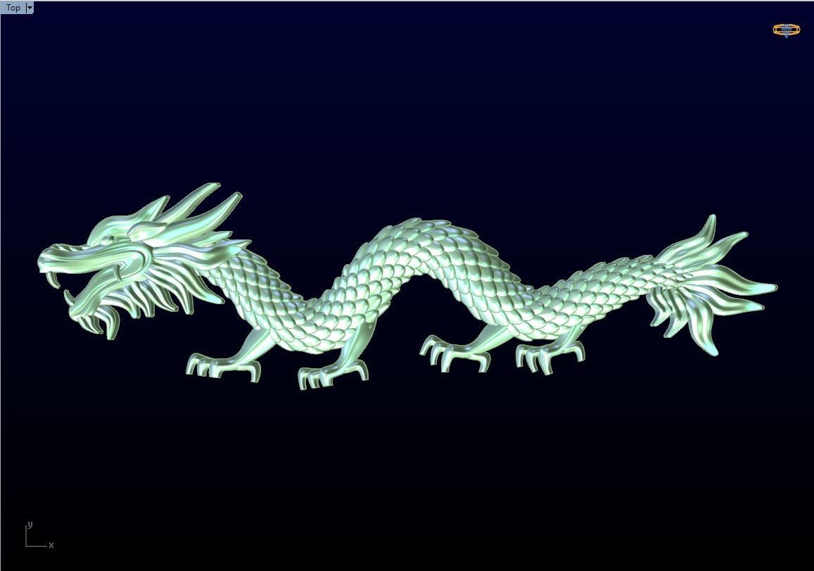 Dragon for jewelry - Dragon for ring - Dragon for pendant - N147 3D print model_2