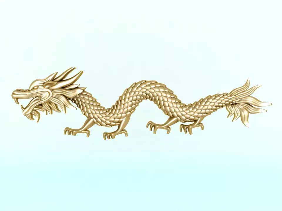 Dragon for jewelry - Dragon for ring - Dragon for pendant - N147 3D print model_0