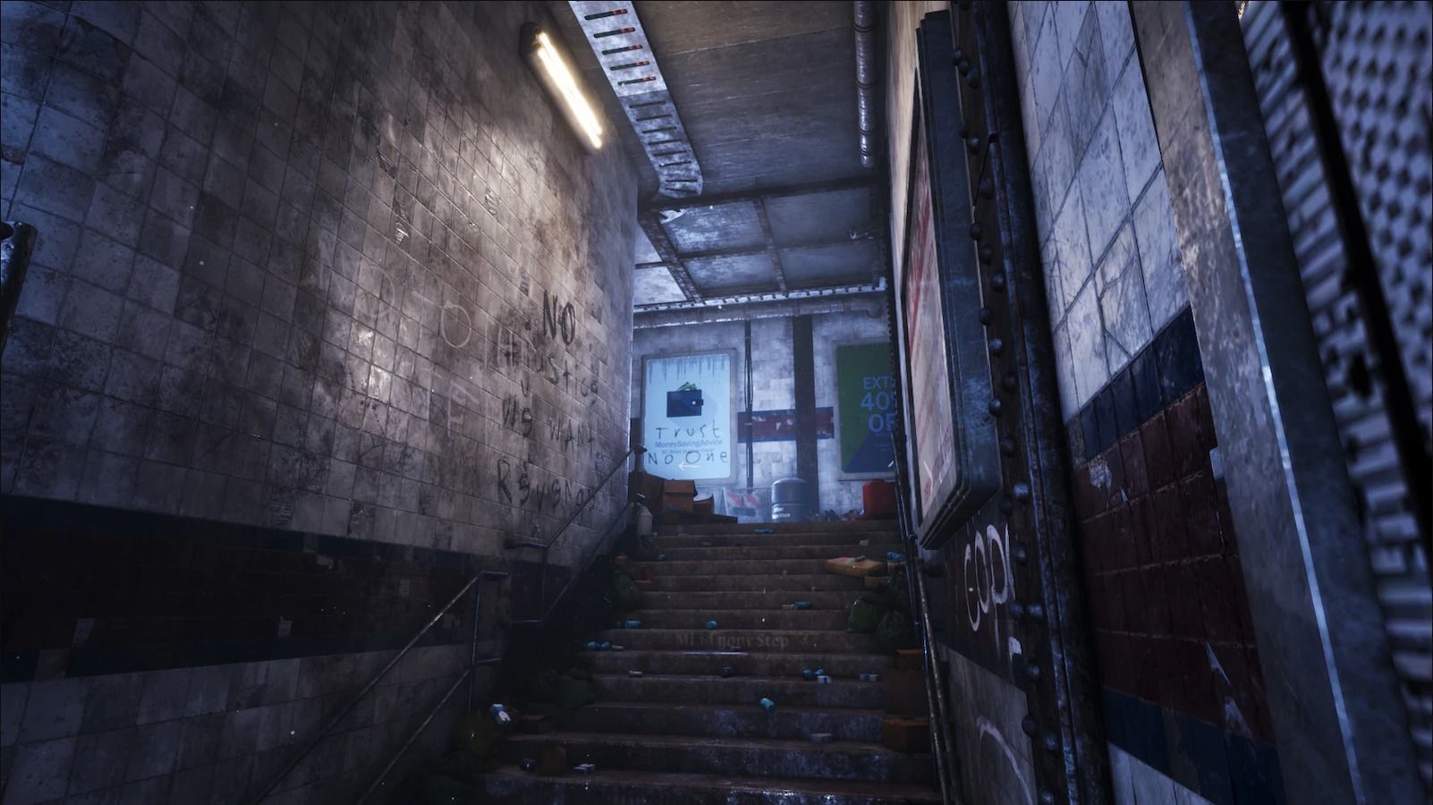 Underground Subway Low-poly 3D model_8