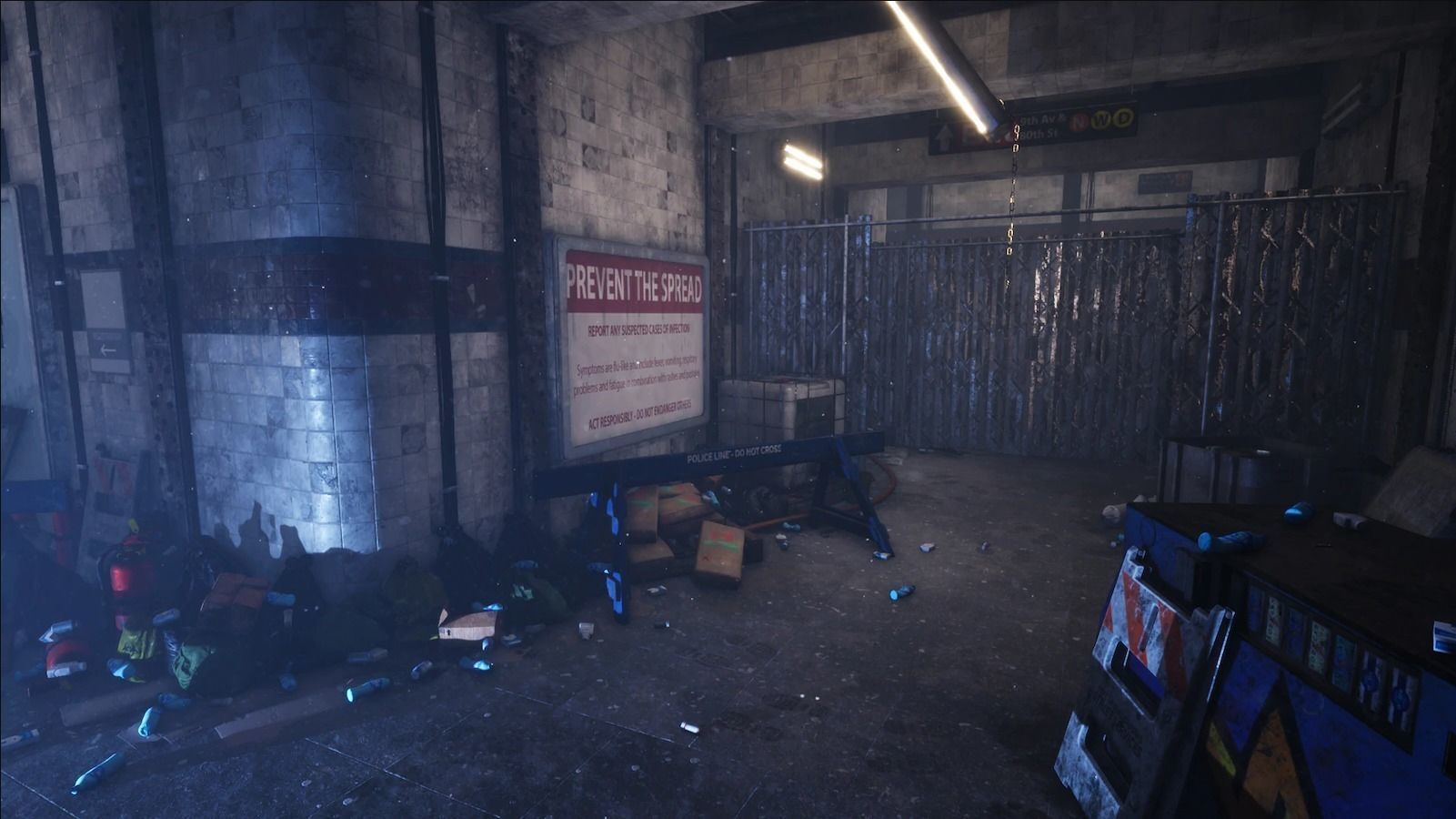 Underground Subway Low-poly 3D model_11