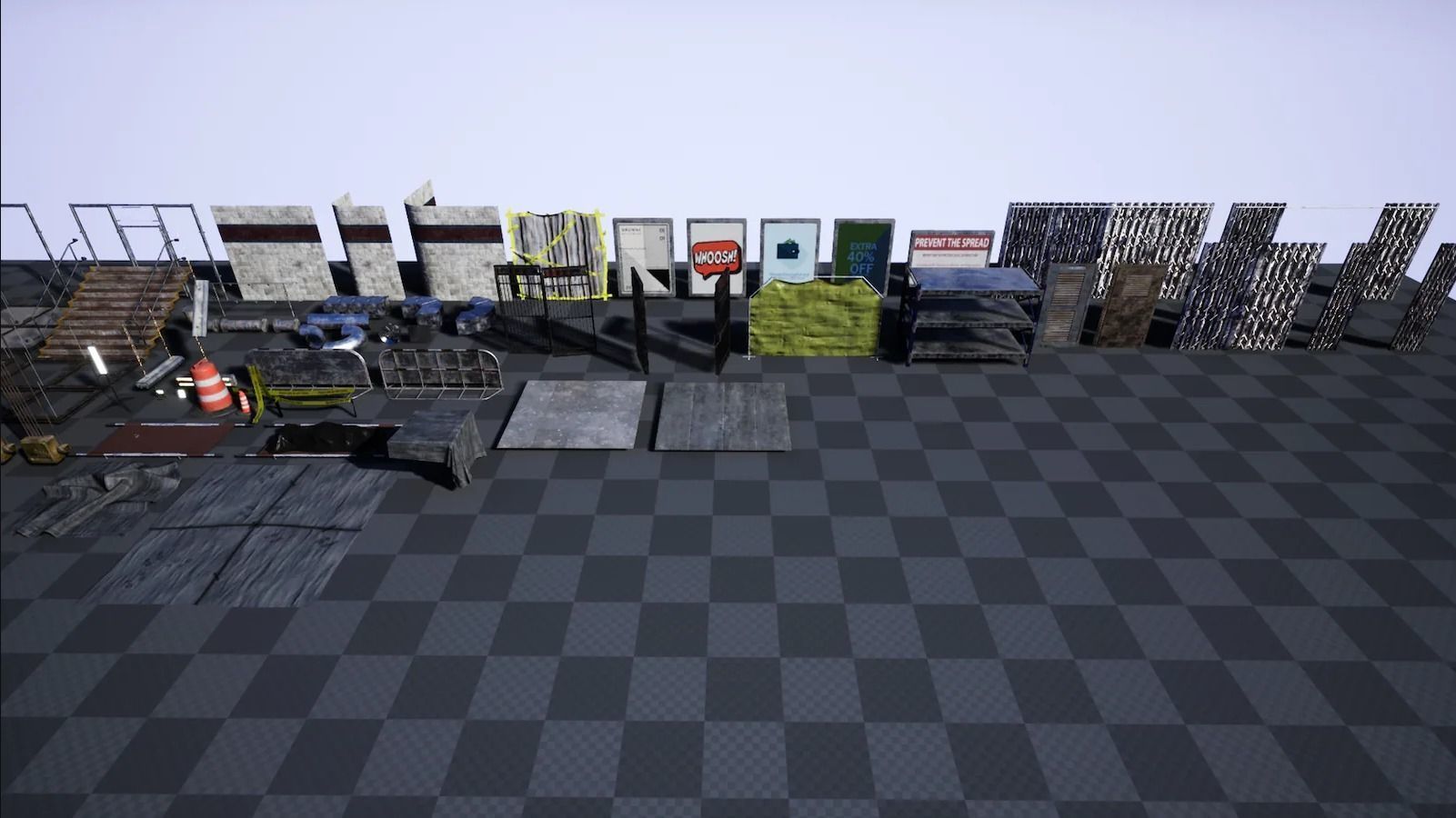 Underground Subway Low-poly 3D model_15