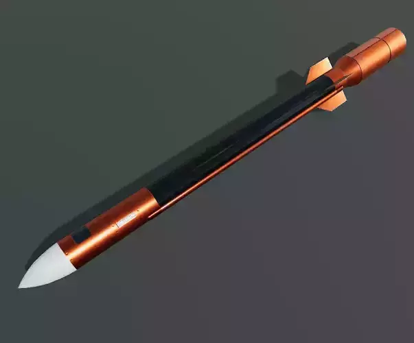 Sky Bow III Missile Low-poly 3D model