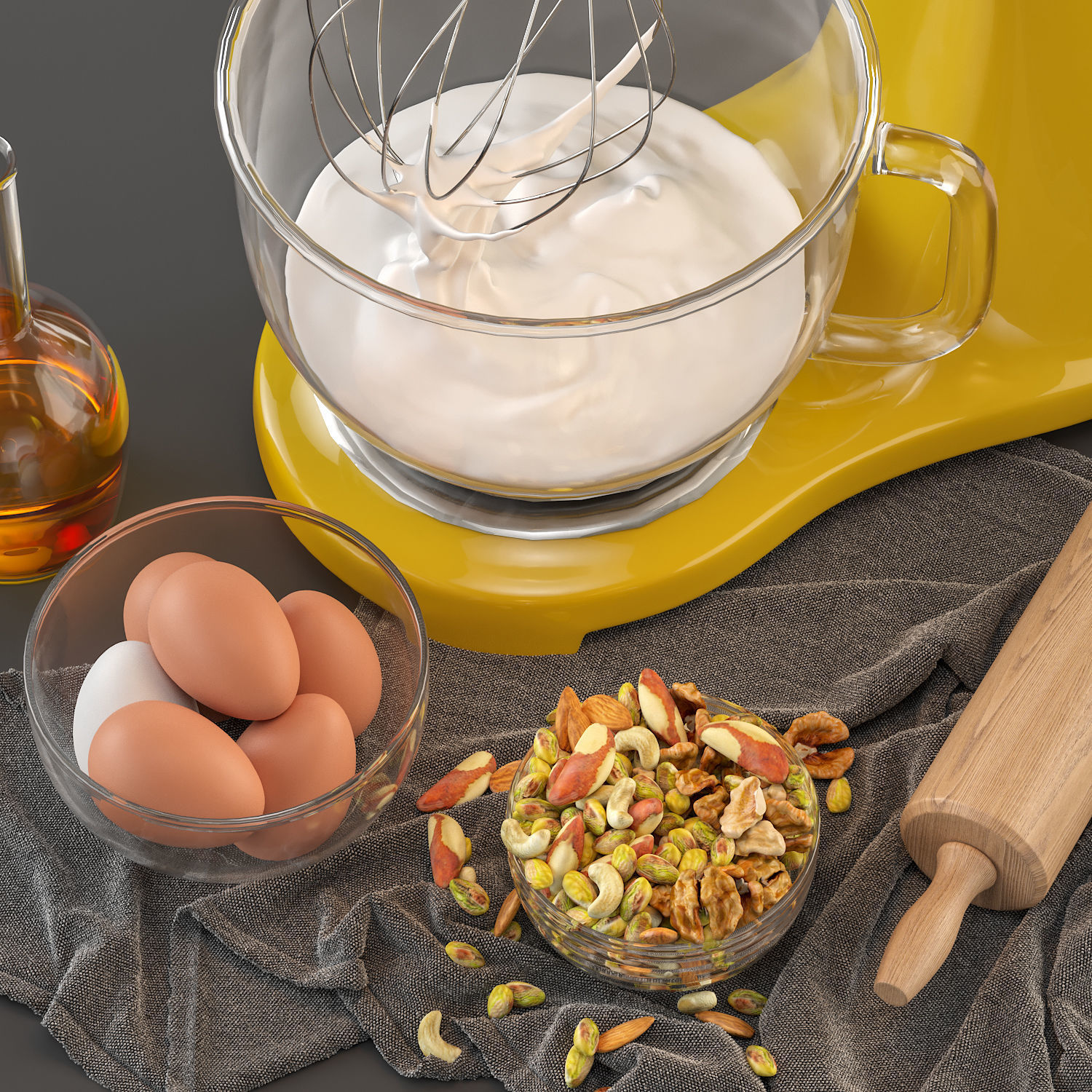 Stand Mixer 50s Style Smeg Smf03rdeu 3D model_1