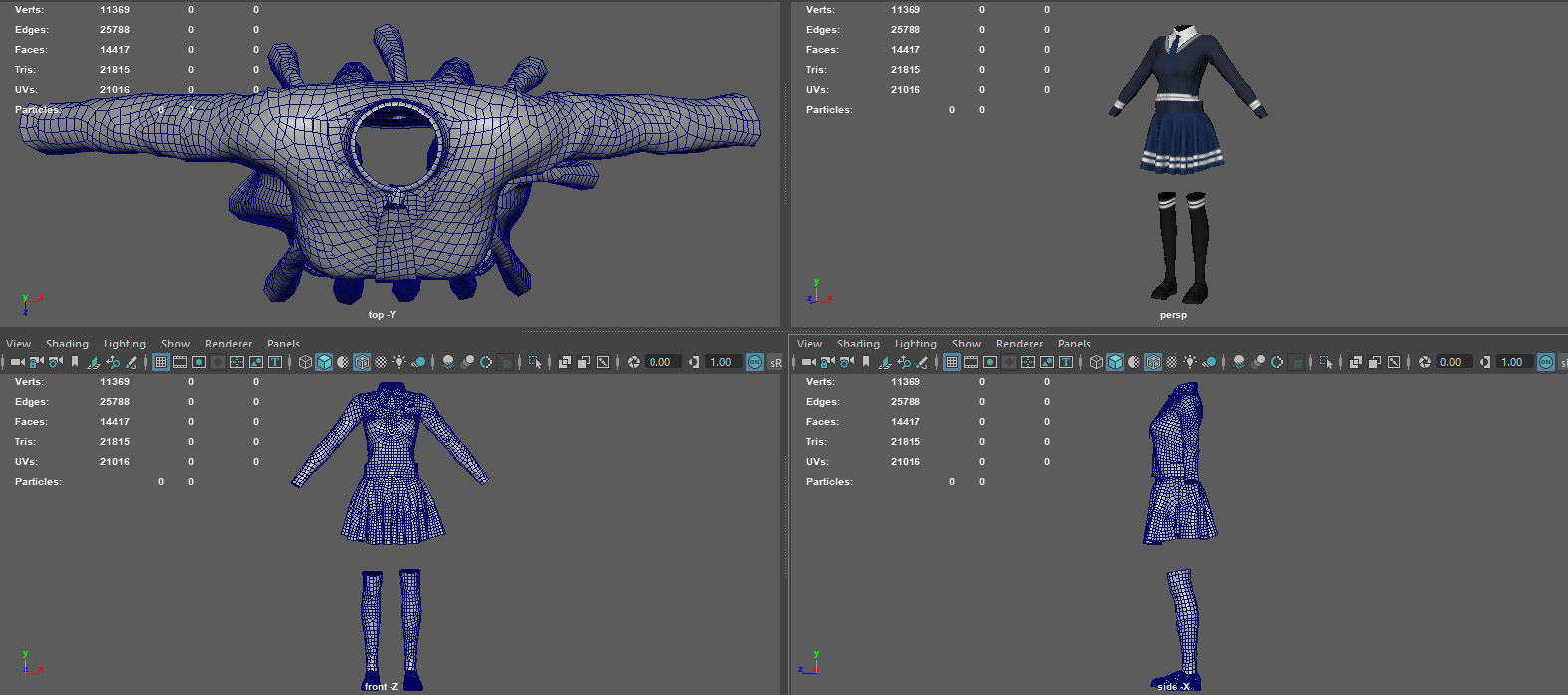 SCHOOL UNIFORM 3D model_10