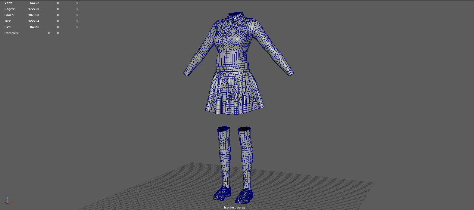 SCHOOL UNIFORM 3D model_5