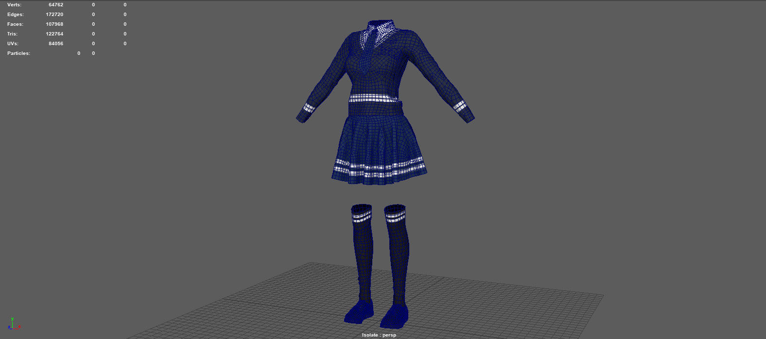 SCHOOL UNIFORM 3D model_6
