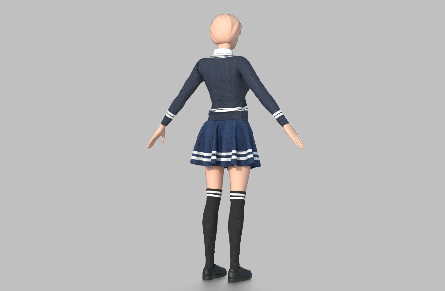 SCHOOL UNIFORM 3D model_2