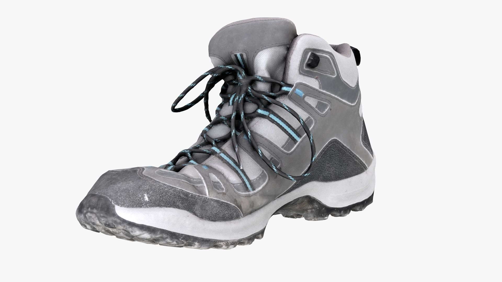 Hiking Boots - 3D Scanned Game-Ready Asset Low-poly 3D model_3