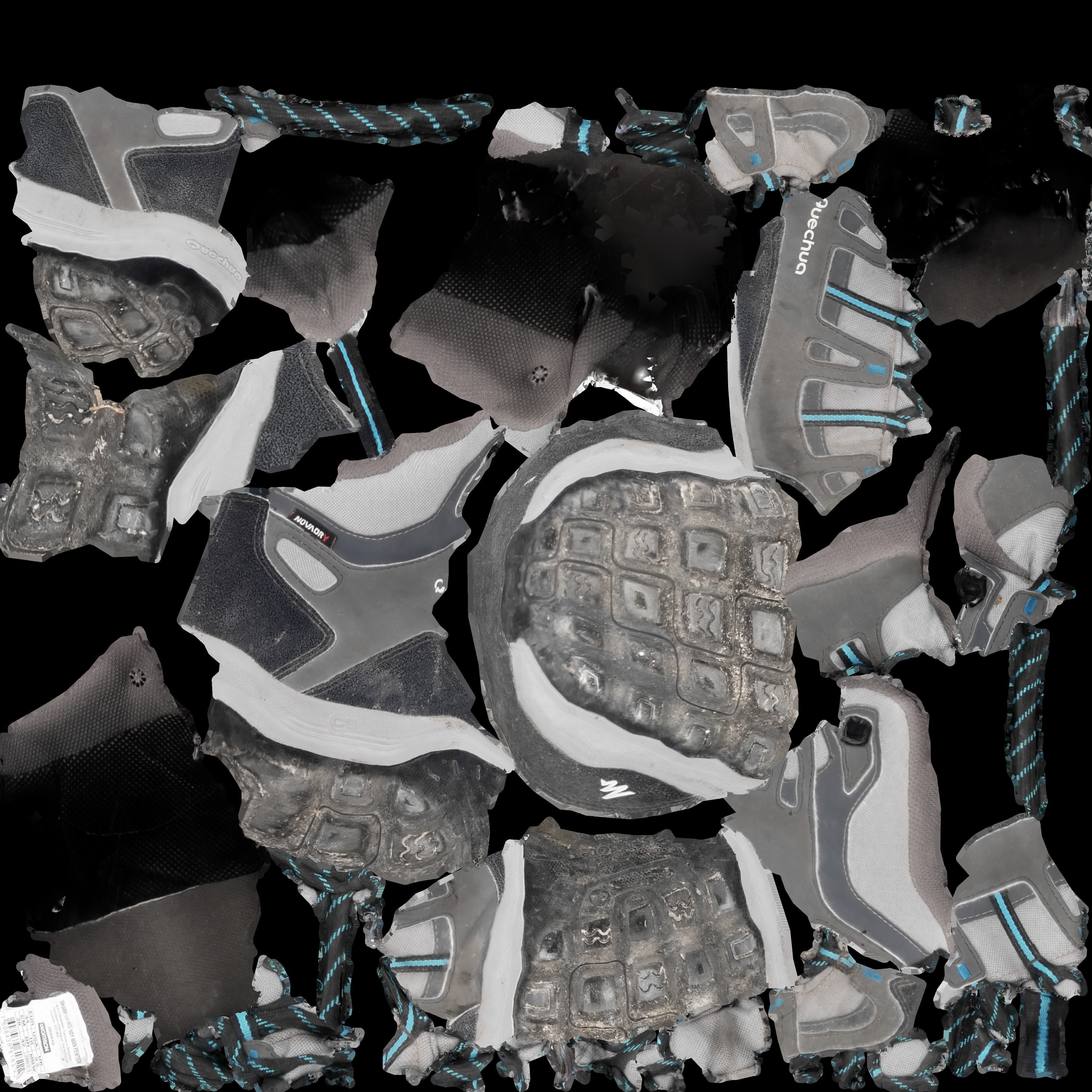 Hiking Boots - 3D Scanned Game-Ready Asset Low-poly 3D model_18