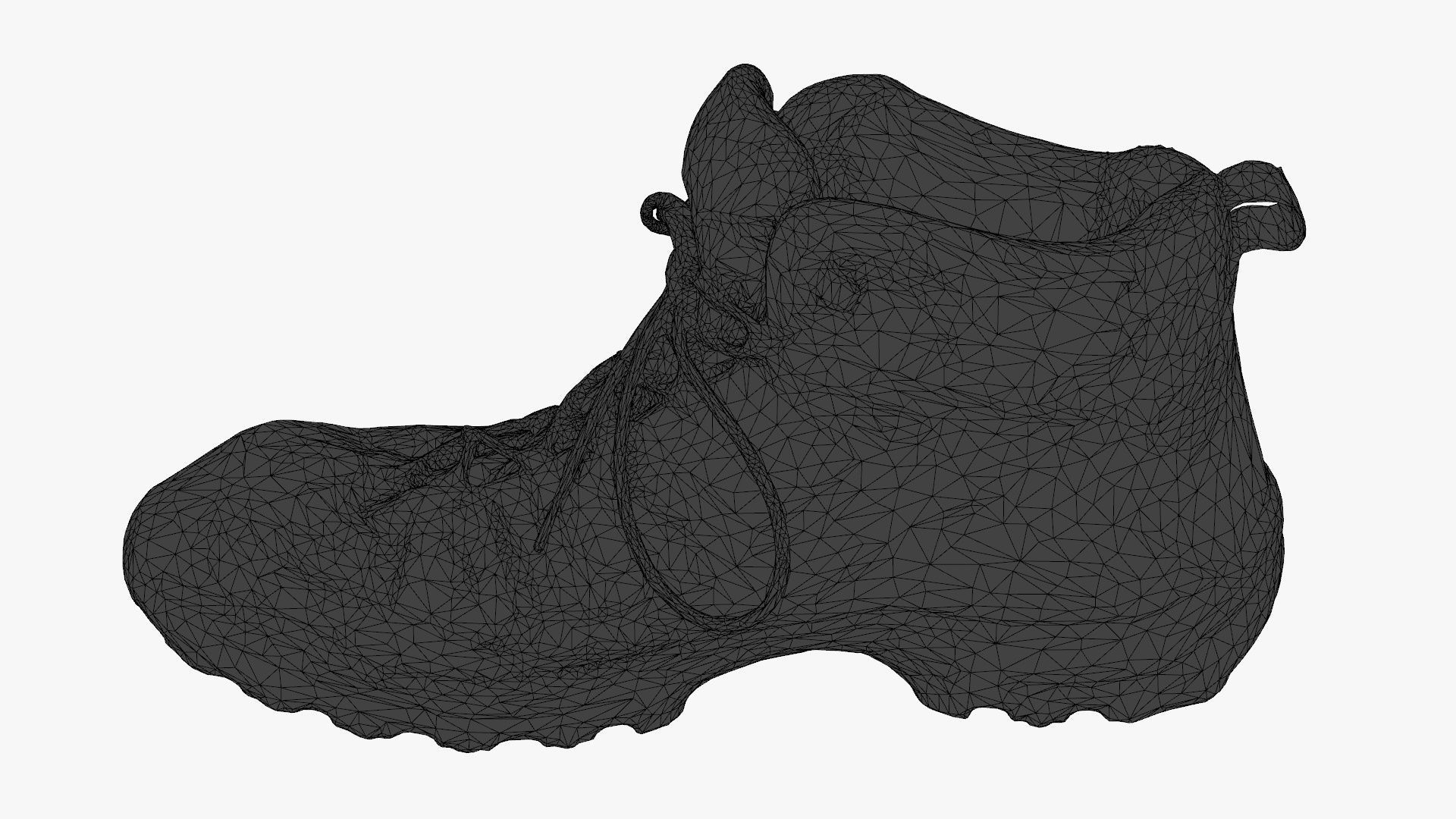 Hiking Boots - 3D Scanned Game-Ready Asset Low-poly 3D model_9