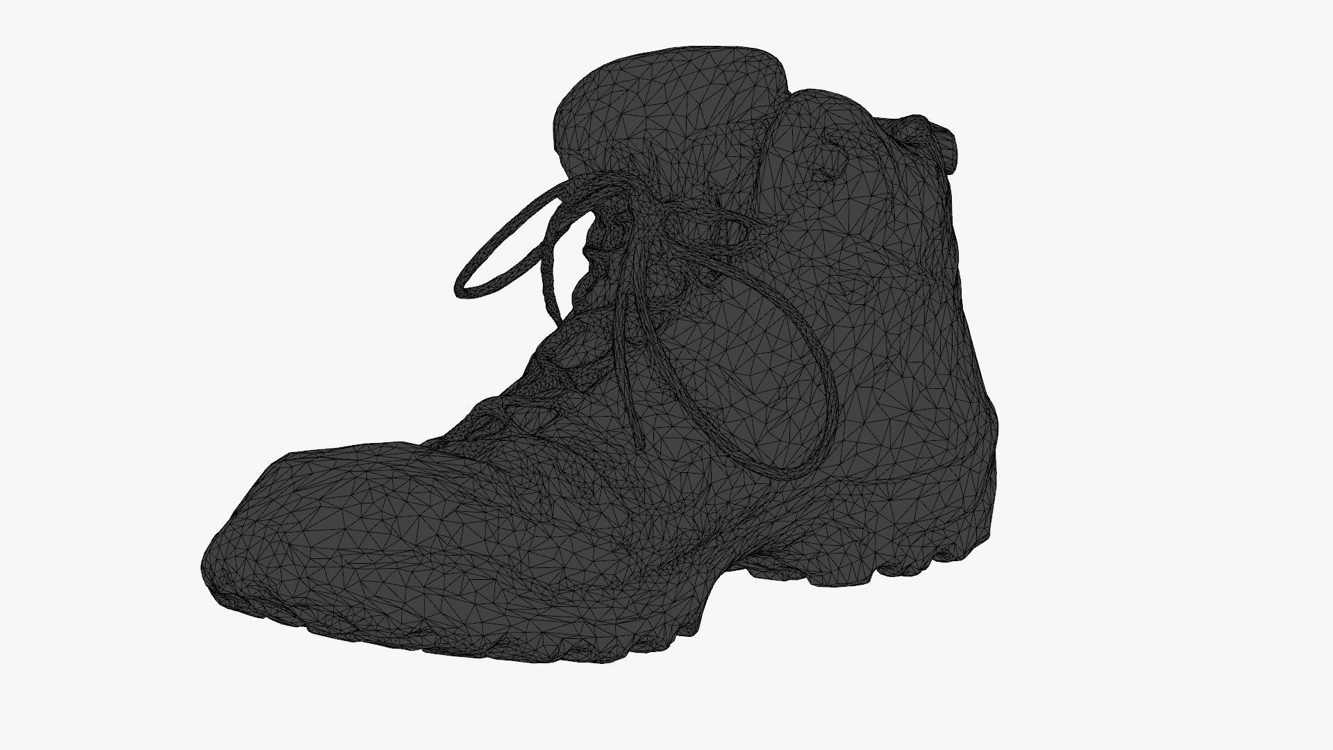 Hiking Boots - 3D Scanned Game-Ready Asset Low-poly 3D model_11