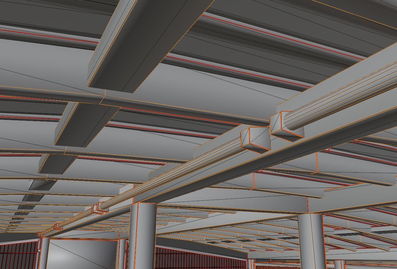 Lockable Bicycle Shelters Version 2 - Fahrradboxen Low-poly 3D model_6