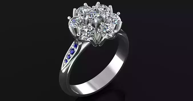 Diamond Bunch ring