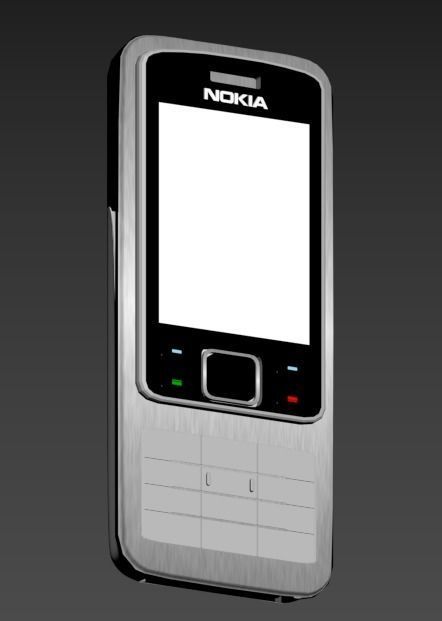  Nokia 6300  Low-poly 3D model_2