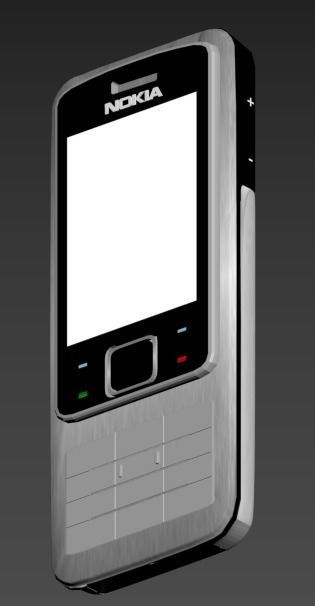 Nokia 6300  Low-poly 3D model_3