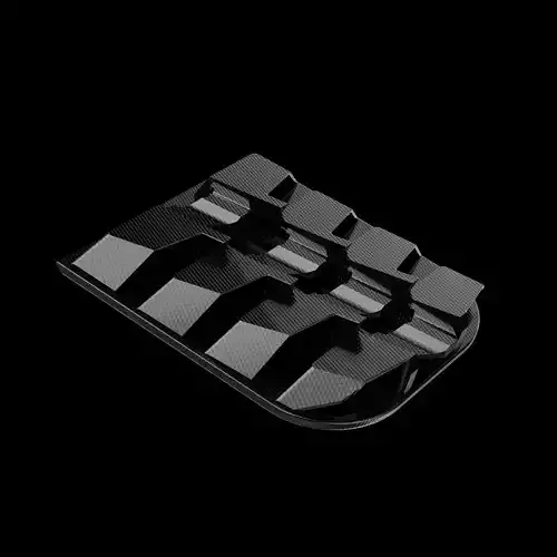 spoiler back lift rear auto garage 3D model