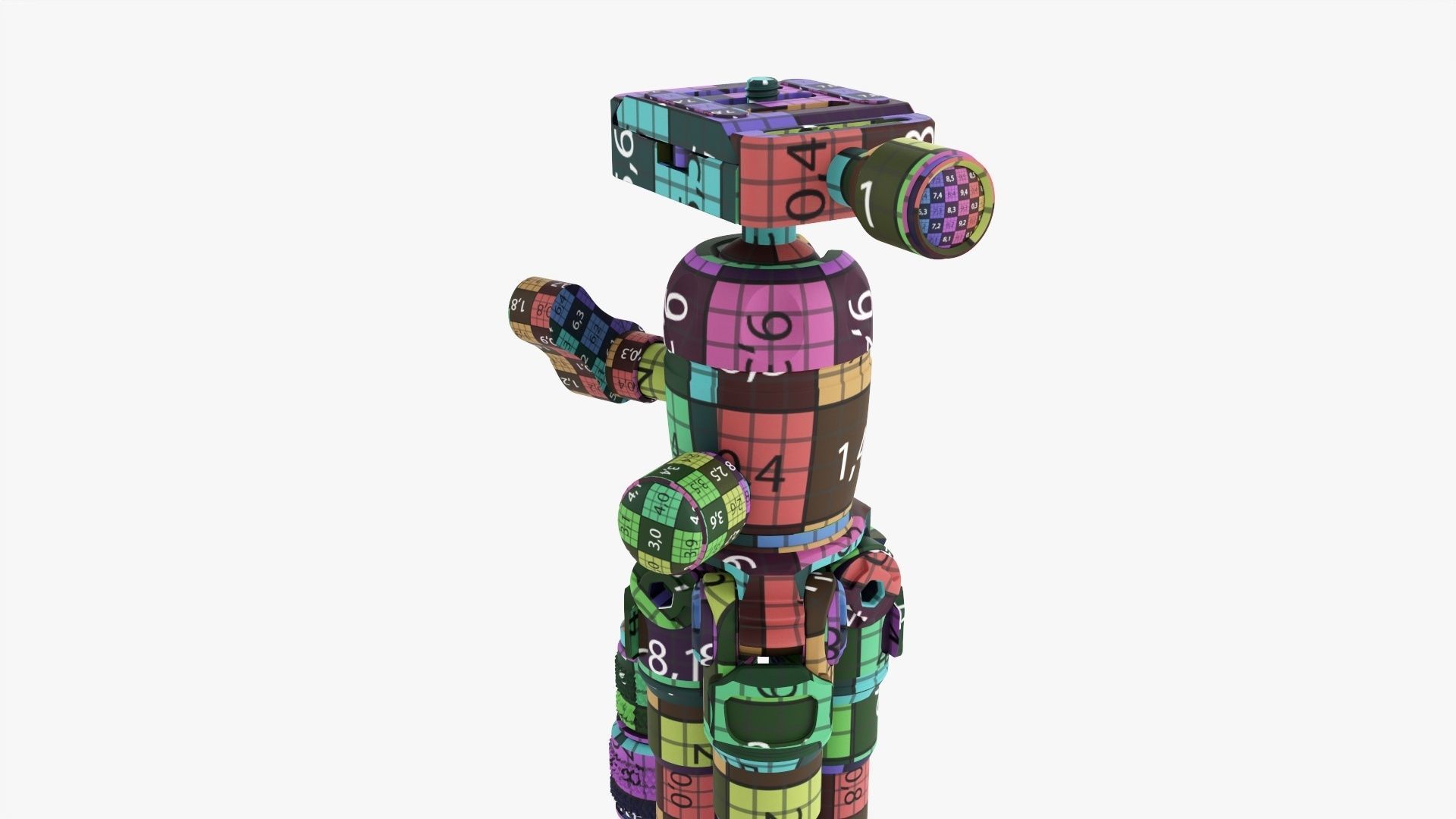 Carbon camera tabletop tripod 01 3D model_22