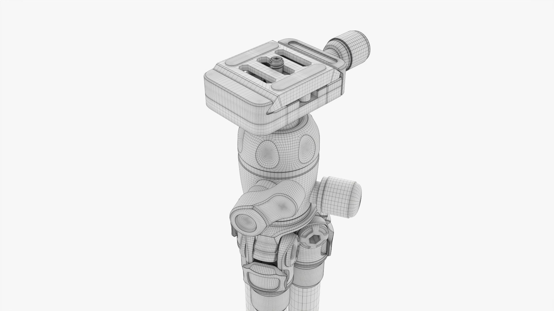 Carbon camera tabletop tripod 01 3D model_11