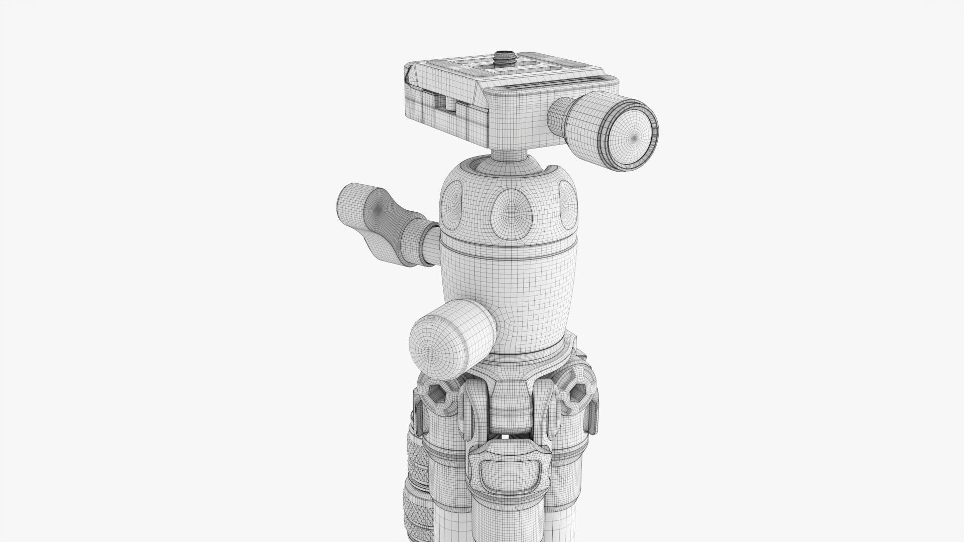 Carbon camera tabletop tripod 01 3D model_13