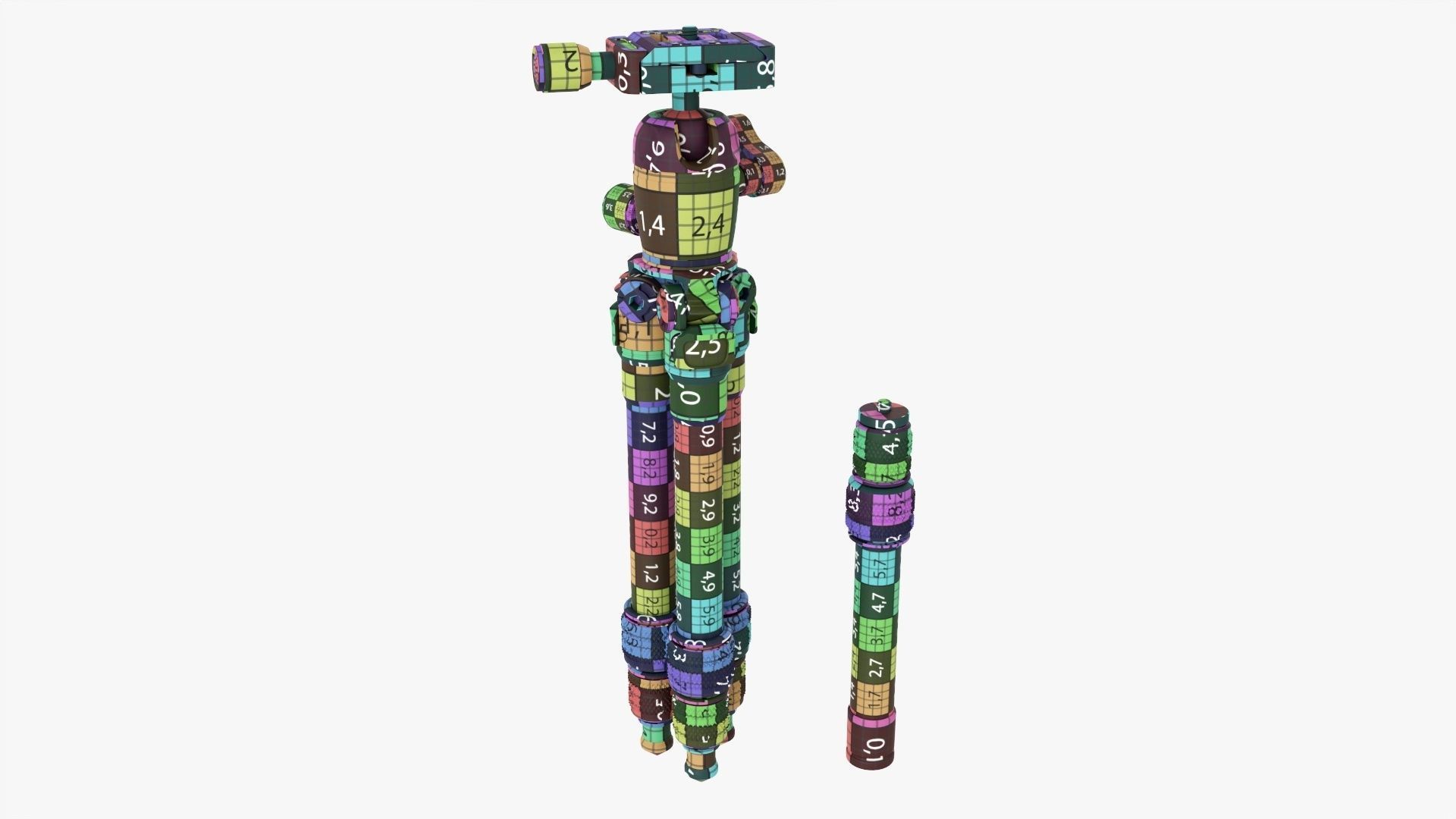 Carbon camera tabletop tripod 01 3D model_19