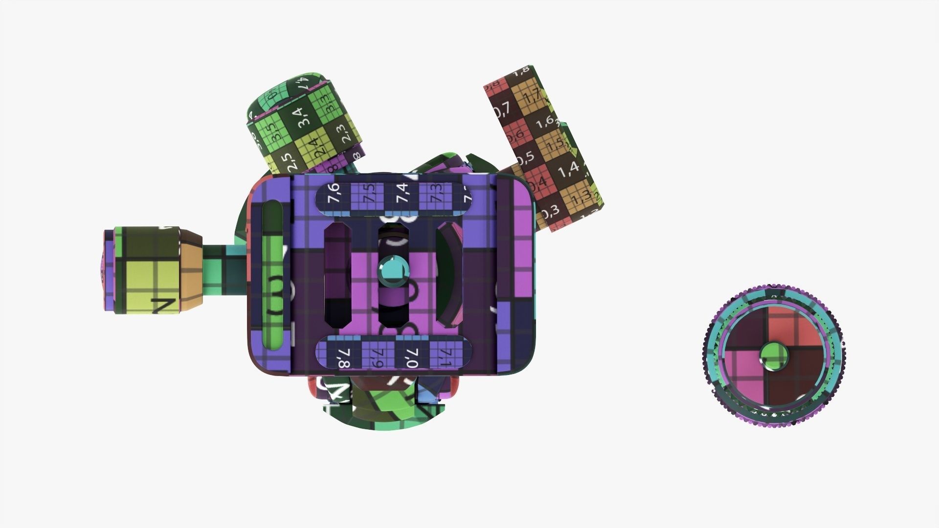 Carbon camera tabletop tripod 01 3D model_27