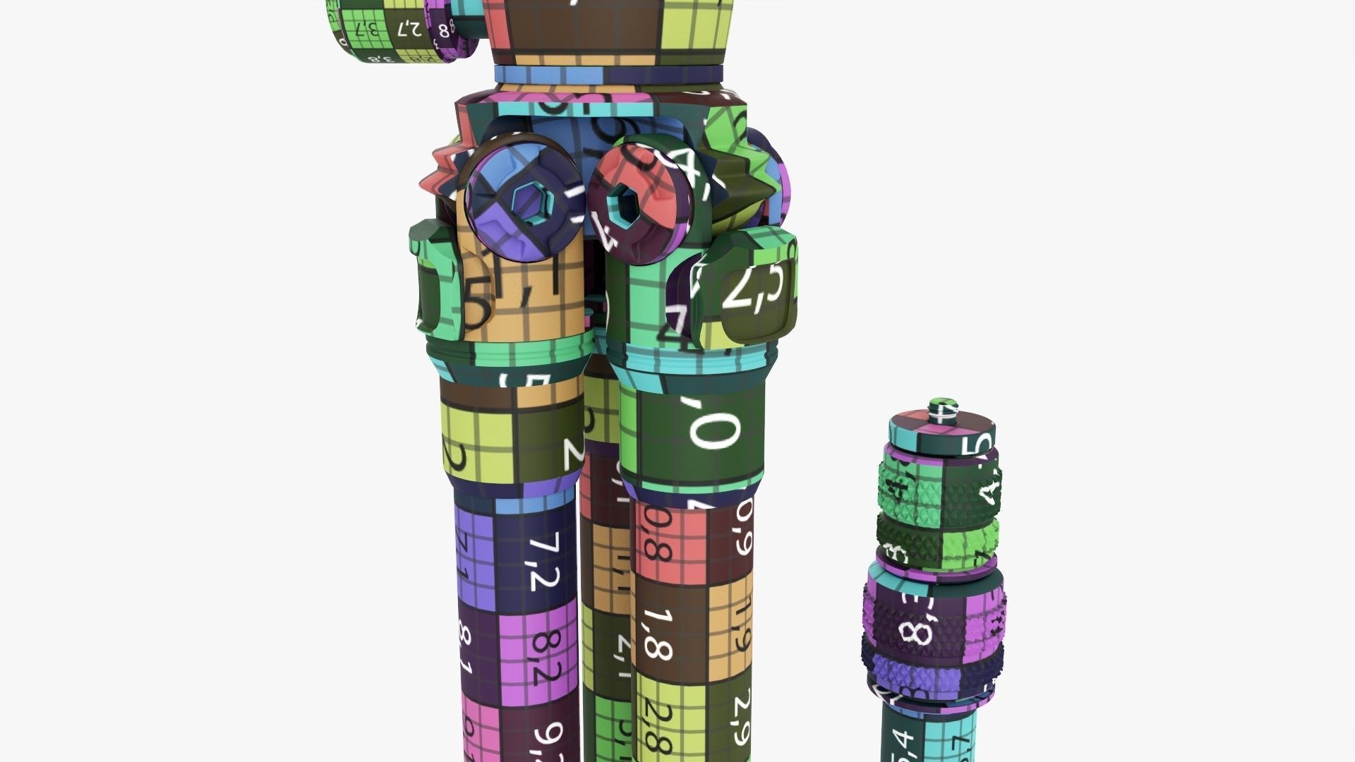 Carbon camera tabletop tripod 01 3D model_23