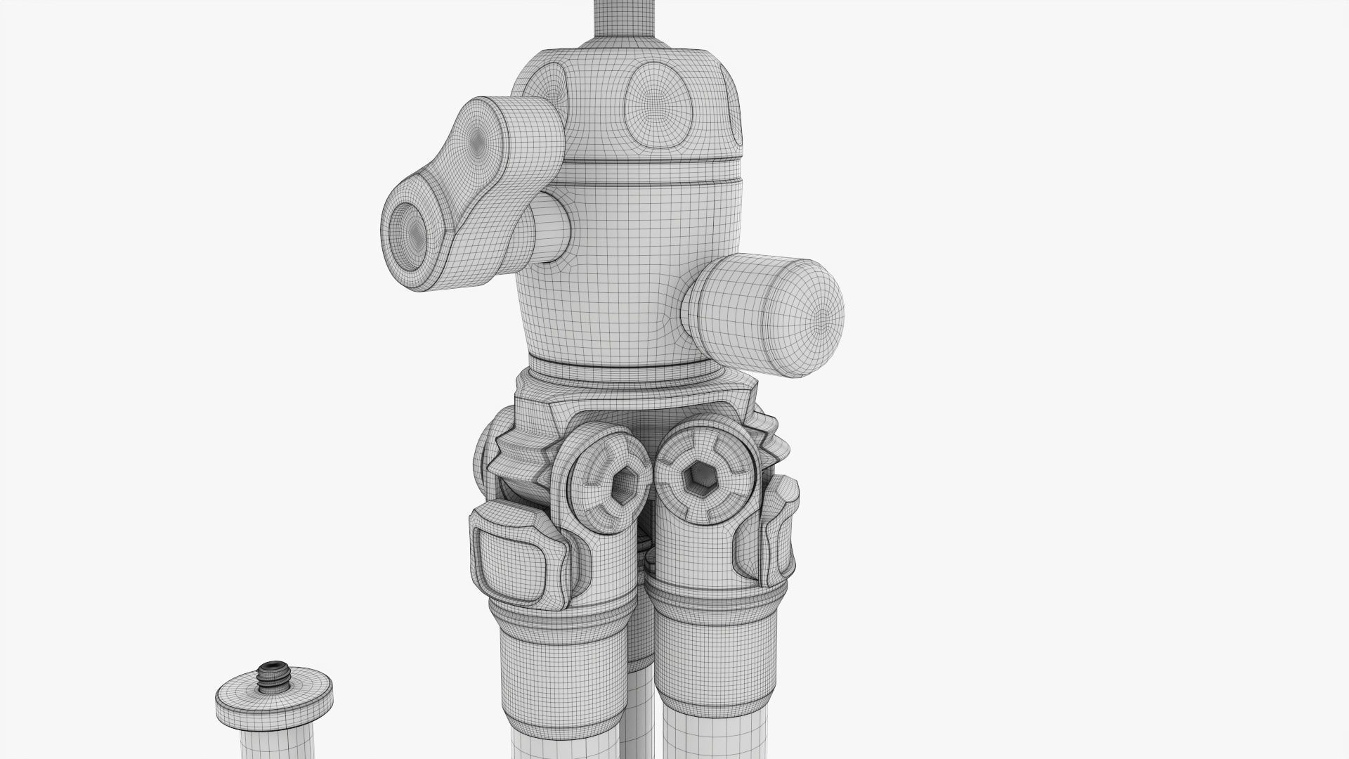 Carbon camera tabletop tripod 02 3D model_15