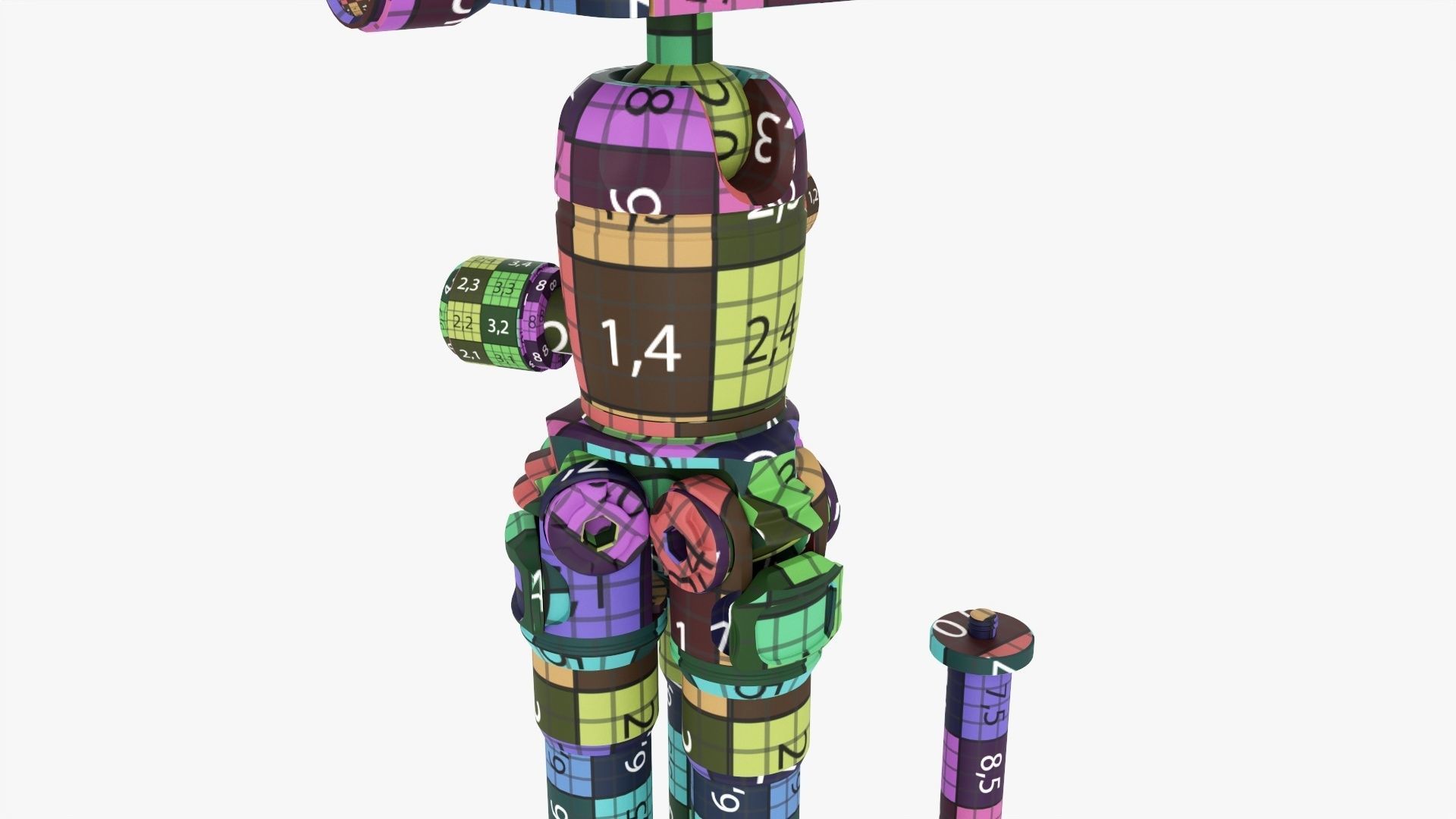 Carbon camera tabletop tripod 02 3D model_24