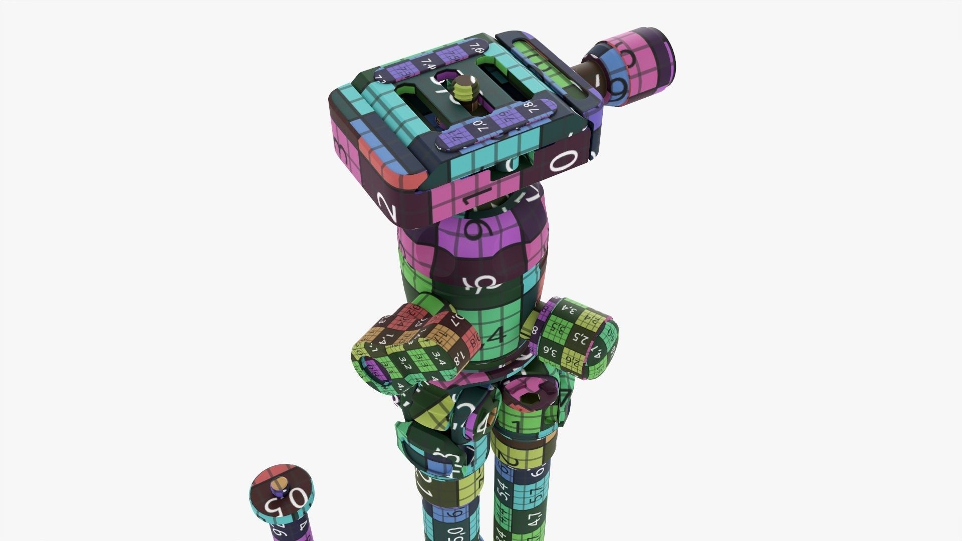 Carbon camera tabletop tripod 02 3D model_22