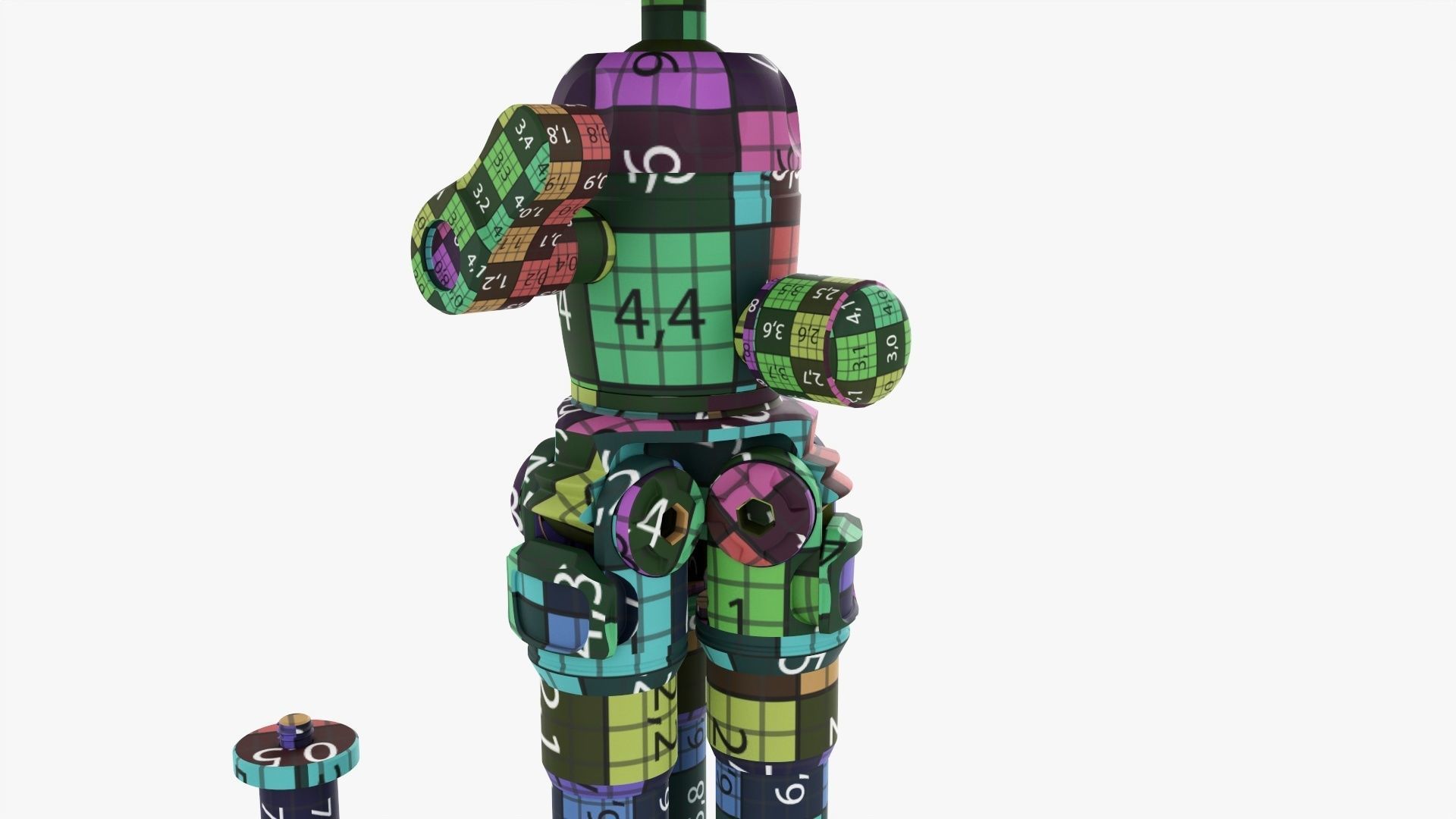 Carbon camera tabletop tripod 02 3D model_25