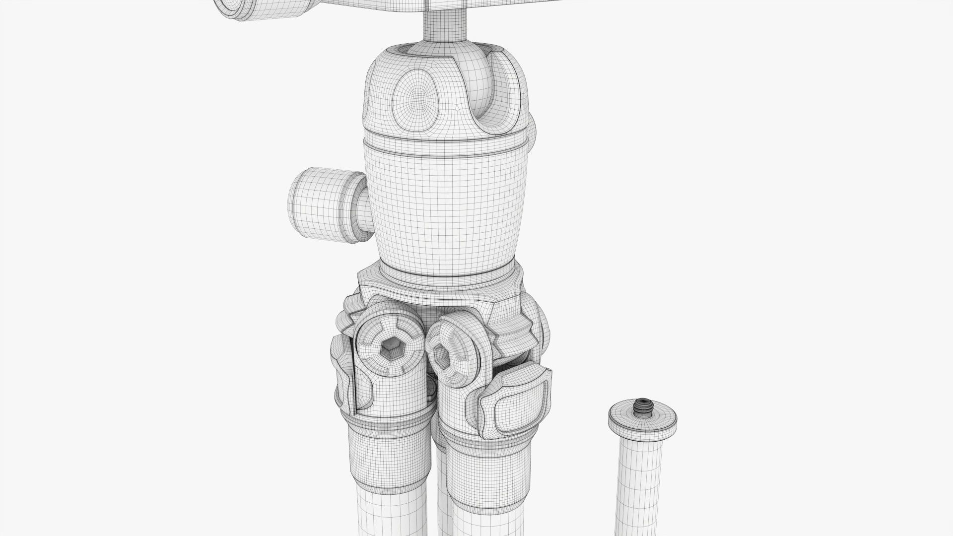 Carbon camera tabletop tripod 02 3D model_14