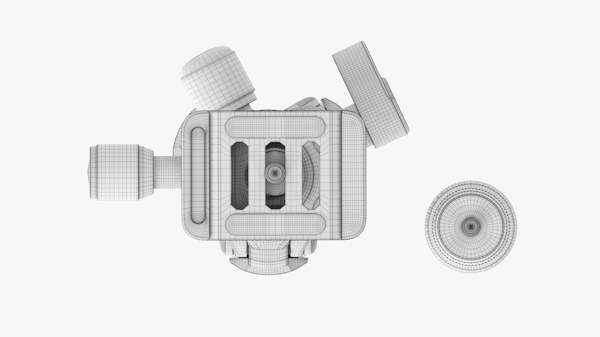 Carbon camera tabletop tripod 02 3D model_20