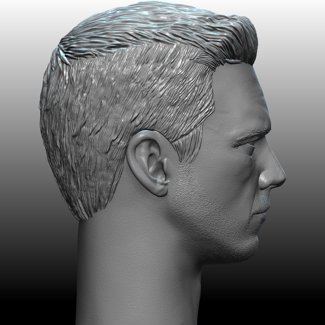 Bucky Barnes Winter Soldier by Sebastian Stan 3D print model_14