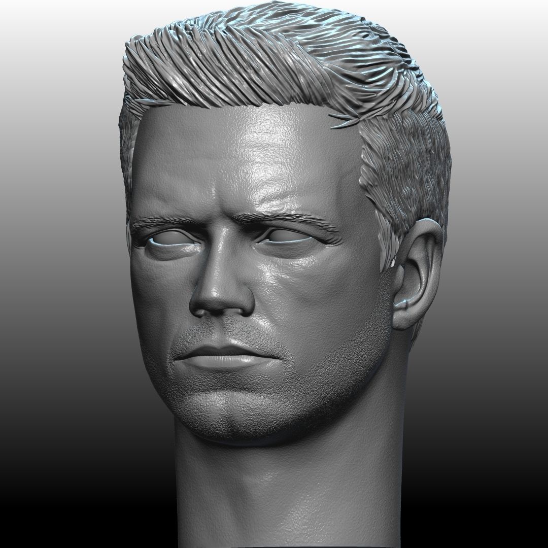 Bucky Barnes Winter Soldier by Sebastian Stan 3D print model_11