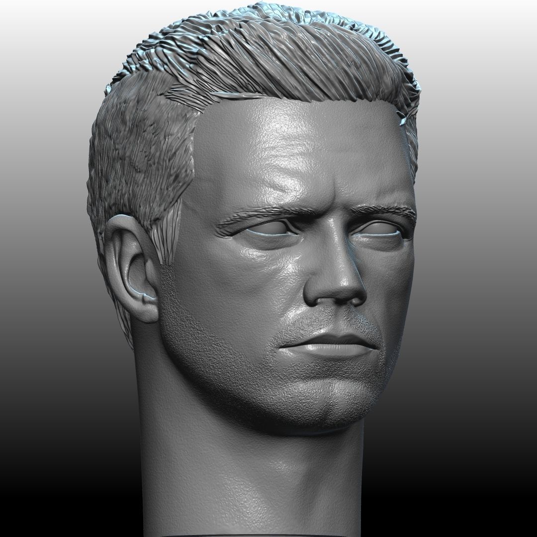 Bucky Barnes Winter Soldier by Sebastian Stan 3D print model_13