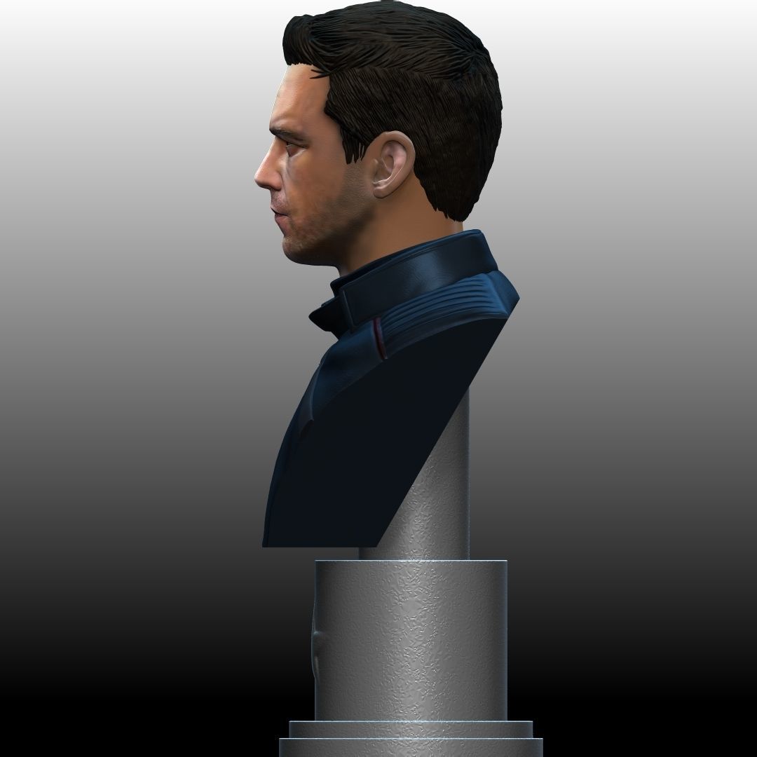 Bucky Barnes Winter Soldier by Sebastian Stan 3D print model_3