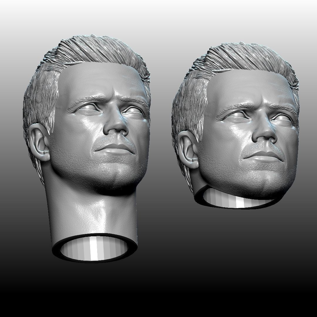 Bucky Barnes Winter Soldier by Sebastian Stan 3D print model_16