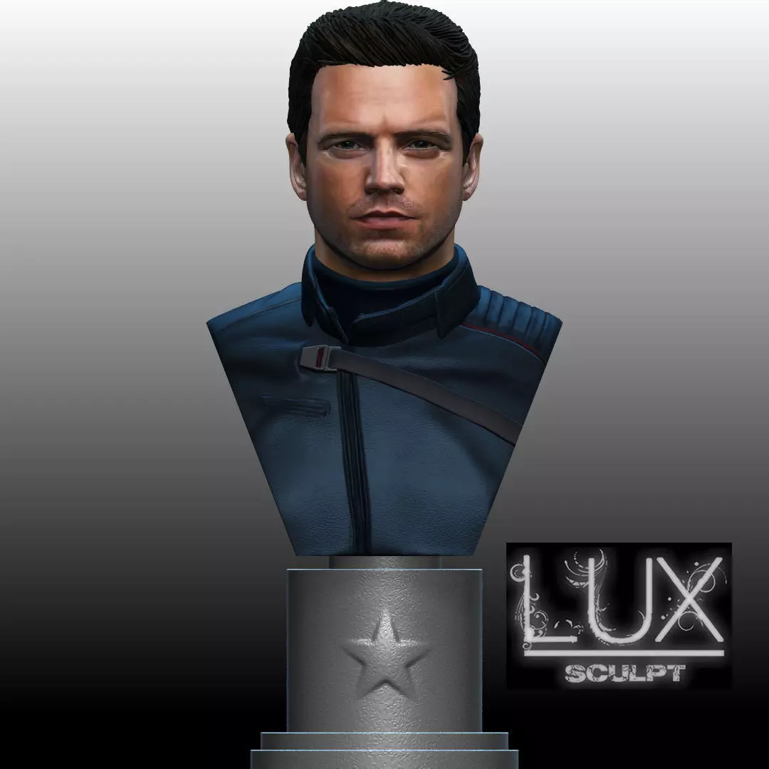 Bucky Barnes Winter Soldier by Sebastian Stan 3D print model_0