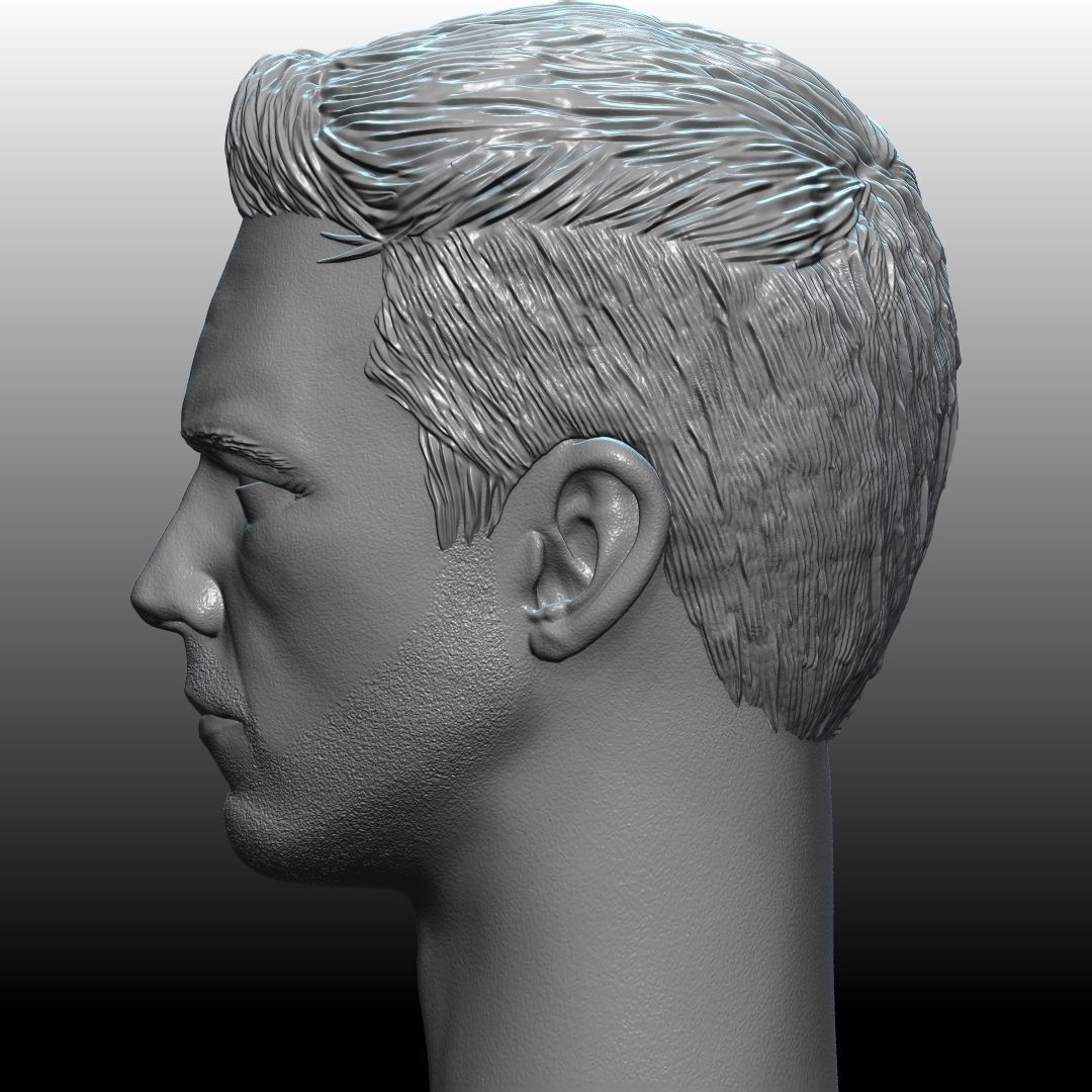 Bucky Barnes Winter Soldier by Sebastian Stan 3D print model_12