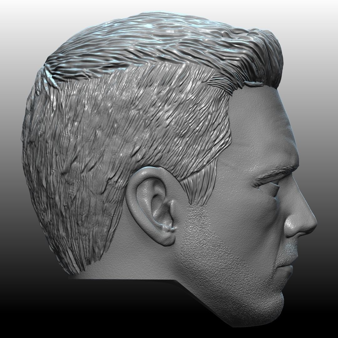 Bucky Barnes Winter Soldier by Sebastian Stan 3D print model_19