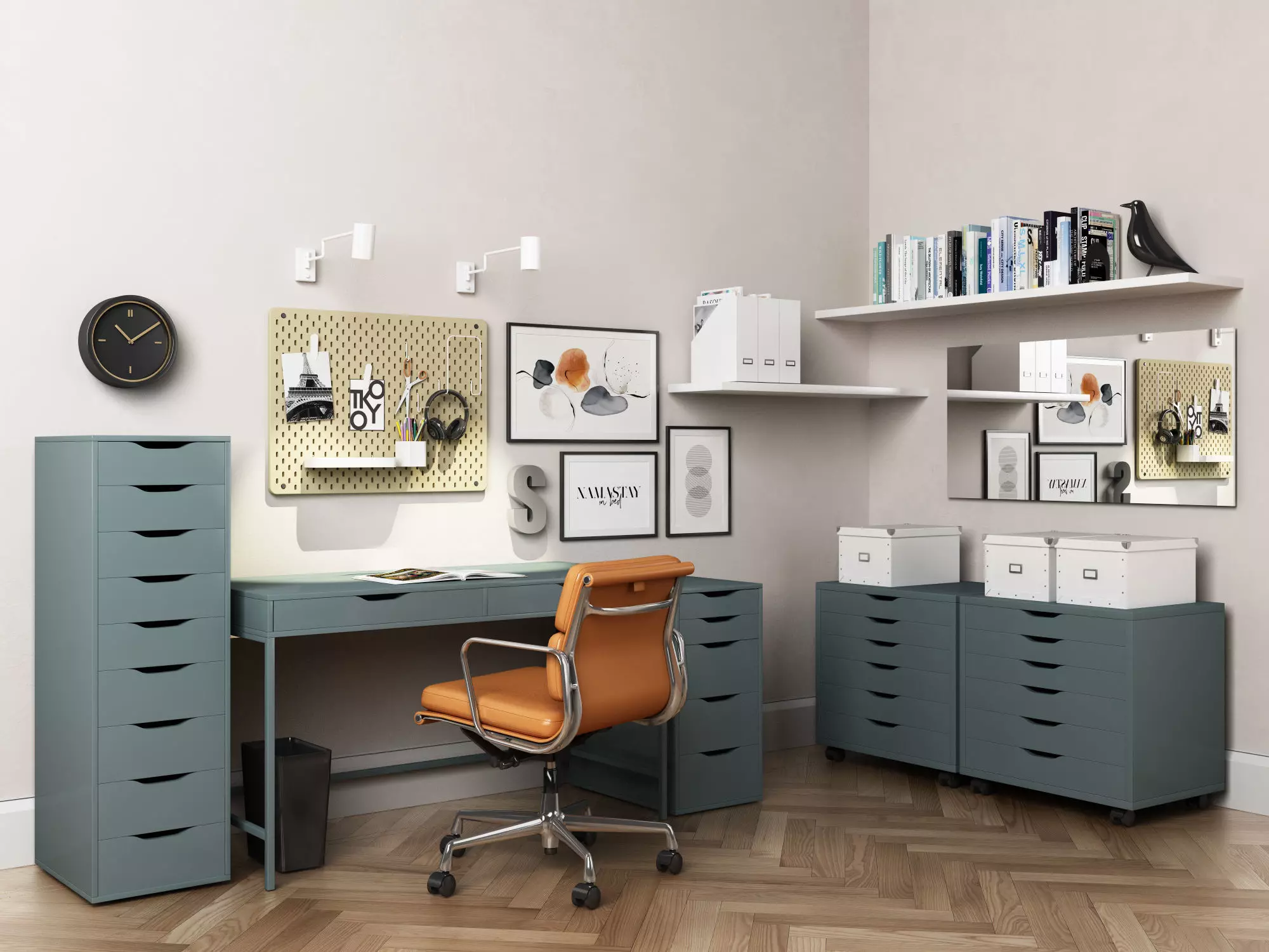 Office Workplace Alex Series 3D model