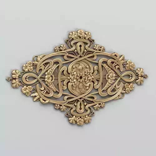 Round rosette 036 3D model